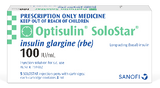 Optisulin (Insulin Glargine) 100IU/mL 3mL x 5 SOLOSTAR PEN