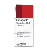 Catapres 150mcg Tablets (100) – Clonidine 150mcg