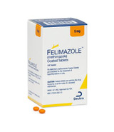 Dechra Felimazole 5mg tablets - 100 tablets - methimazole (thiamazole)