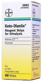 Keto Diastix Urine Analysis Strips (50 Strips)
