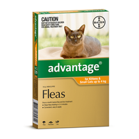 Advantage For Cats Up To 4kg Orange 6 Pack