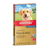 Advantix For Extra Large Dogs Over 25kg Blue 6 Pack