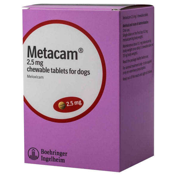 Metacam Chewable 2.5mg Tablets (84) – Meloxicam