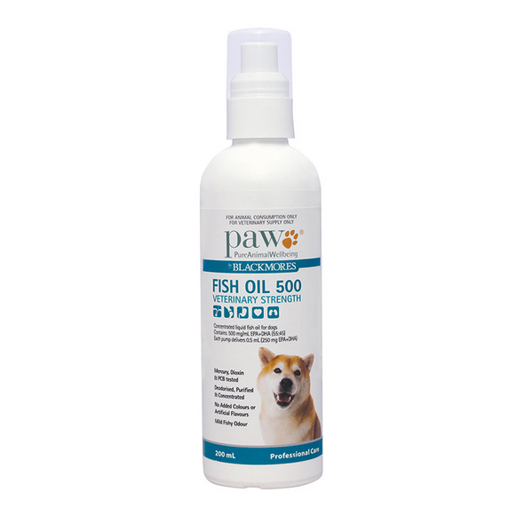 PAW Fish Oil 500: Veterinary Strength 200ml