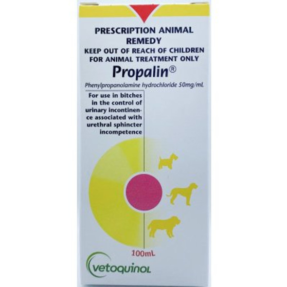 Propalin 100mL for dogs - Incontinence - Phenylpropanolamine 50mg/ml