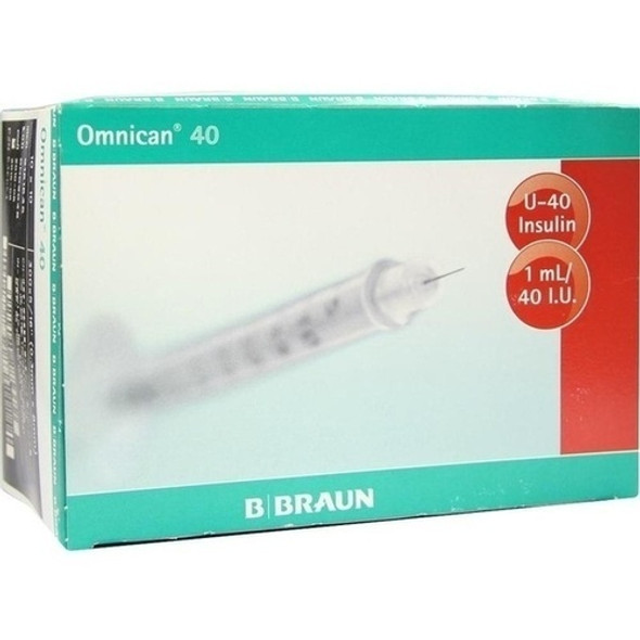 Caninsulin Syringe 1ml (Braun Omnican brand) 100 Syringes