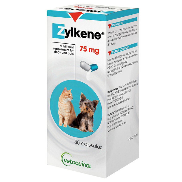 Zylkene 75mg (30 Capsules) - Pet Care Pharmacy