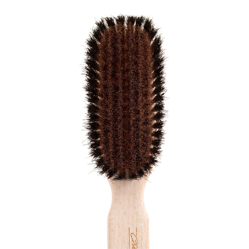 Natural Suede Brass Bristle Brush
