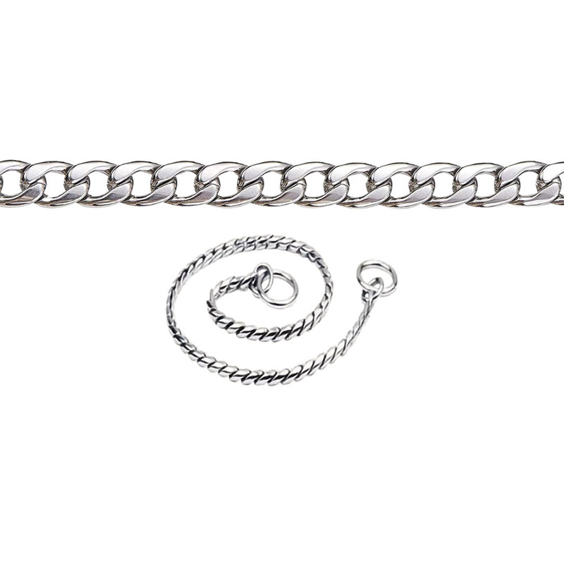 Champagne Flat Link Snake Chain Show Collars