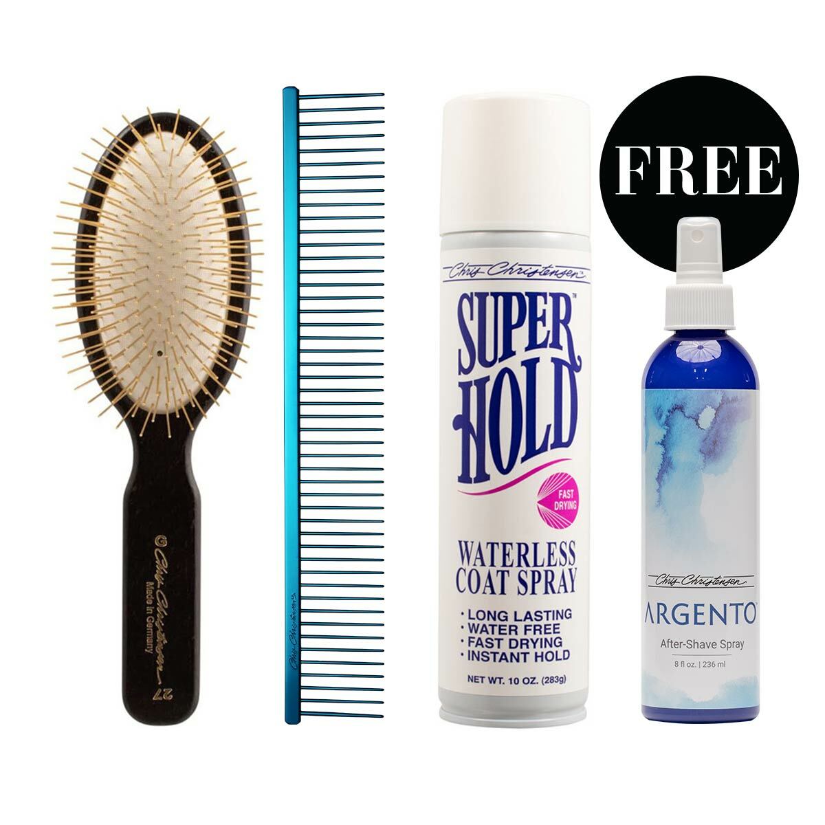 Free Argento After-Shave Spray with Chris Christensen Poodle System