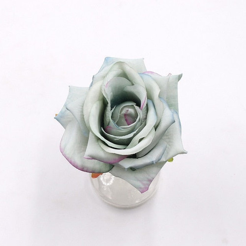 4Pcs 10cm Lifelike Nonwoven Artificial Rose Bouquets For DIY wreath Gift Box Scrapbooking Fake flowers Para Wedding decorations