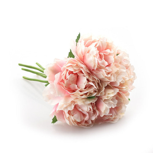 Artificial Flower Hydrangea 5 Heads Peony Bridal Bouquet Silk Flower For wedding Valentine's Day Party home DIY Decoration