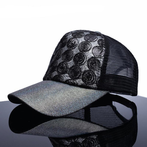 Ladies summer bone diamond embroidery baseball caps women snapback hip hop cap girl casual meshs hats for women sun hat gorras