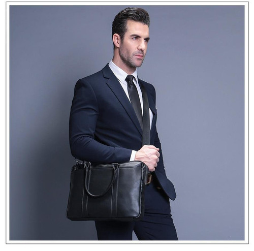 Business Men Briefcase Bag Luxury Leather Laptop Bag Man Shoulder Bag bolsa maleta