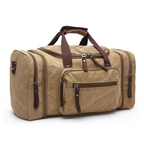 Soft Canvas Men Travel Bags Carry On Luggage Bags Men Duffel Bag Travel Tote Large Weekend Bag Overnight High Capacity