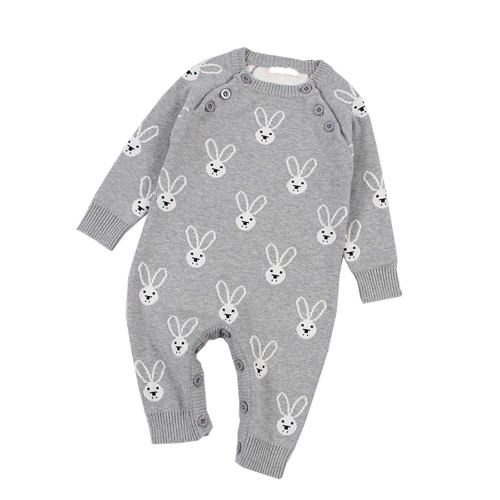 Baby Autumn Knitted Rompers Toddler Boys Girls Spring Warm Cotton Jumpsuit Newborn Long Sleeve One Piece Jumpsuits Baby Clothes