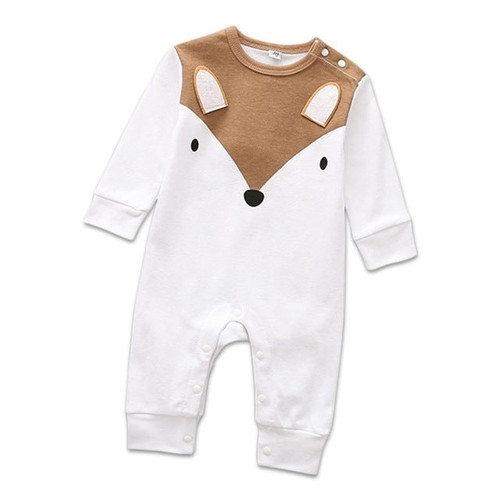 Baby Romper Newborn Baby Boys Romper Girls Playsuits Cotton Long Sleeve Animal Baby Clothes Infant Pajamas Underwear 0-12M