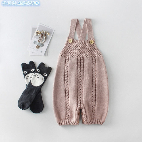 Knit Baby Clothes Autumn Knitted Baby Rompers New Born Infant Baby Overalls Woolen Newborn Girls Boys Jumpsuit Baby Boy Clothes