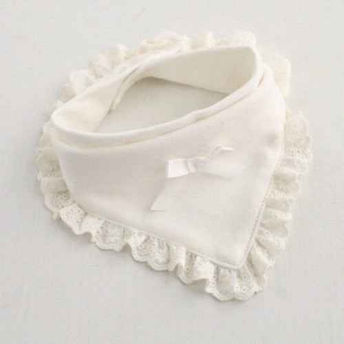 Fashion Cotton Newborn Lace Bow Baby Bibs Slabbetjes Cute Girls&Boys Burp Cloth Infant Bibs Baberos Infant Saliva Towels