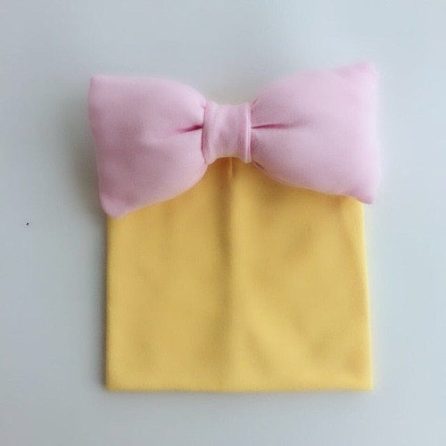 Toddler infant Kids  baby cotton colorful big bow tie hat cap beanie for girls Butterfly Knot Melamed photograph props