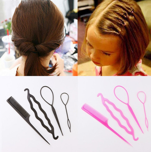 4pcs/set Hair Styling Tool  Hair Accessories Hair Decor Updo Bub Hair