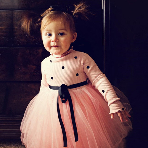 Baby Long Sleeve Dress for Girl Children Costume Gift School Wear Kids Party Dresses for Girl