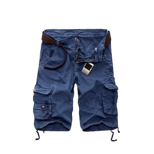 Summer Casual Shorts Men Cotton Slim Mens Cargo Shorts 10 color