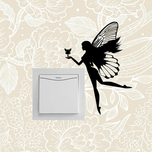 Switch Delicate Extraordinarily Decoration Artistic Butterfly Fairyism Wall Sticker Individuality 16ss0072