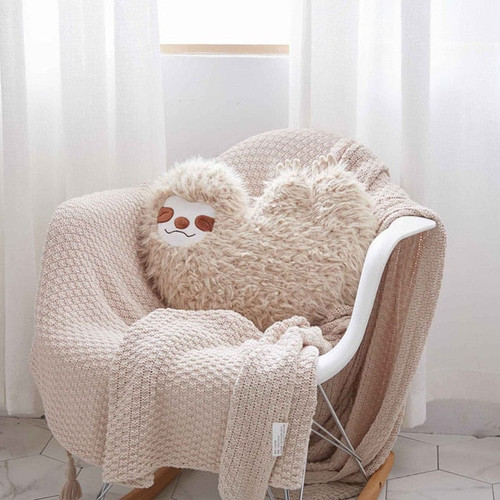 Nooer New Arrival Simulation Sloth Plush Toy Kids Doll Soft Cushion Sofa Throw Pillow Girlfriend Kids Birthday Gift Home Decor