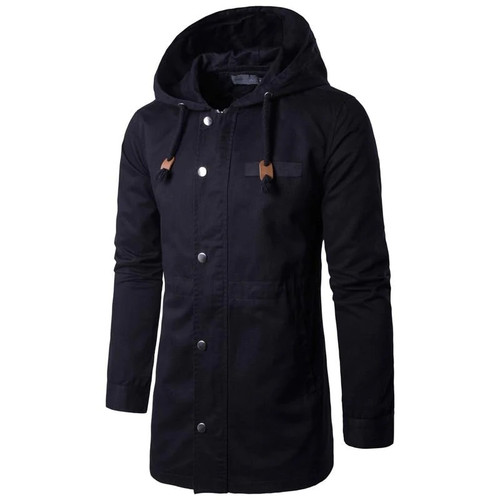 Men's Clothing New Mens Trench Coats Classic Mans Hooded Cargo Coats Men Windbreaker Spring Overcoats Man