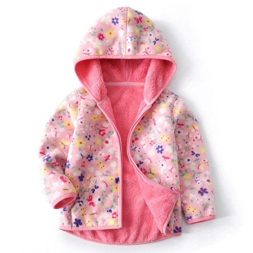 children polar fleece cardigan sweatshirt children hoodies kids jacket&Coats baby boys girls Coral velvet sweatshirts