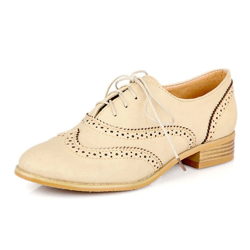 Oxford flats women shoes concise Pointed toe Sewing Lace-up solid flats comfort lady Dress oxford shoe