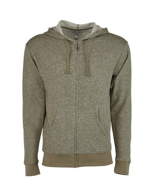 Next Level Unisex Denim Fleece Zip Hoody