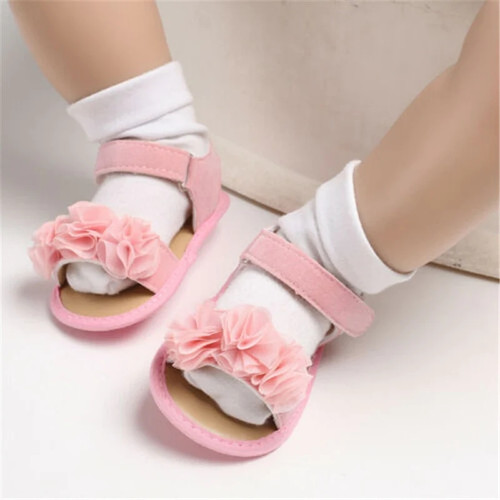 Summer Infant Baby Shoes Floral Moccasins Newborn Girls Non-Slip First Walkers for Newborn 5 Color Available 0-18 Months