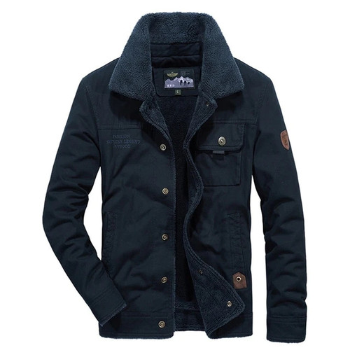 Autumn Winter jacket men military style brand parka men thicken fleece cotton-padded parka