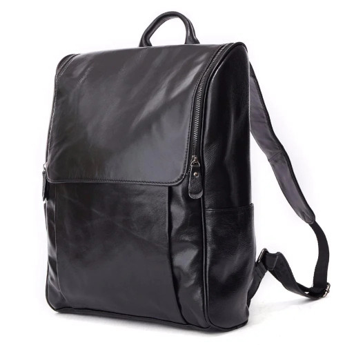 Genuine Leather Men Backpack Fashion Causal 15" Laptop Backpack Vintage Business Travel Bags For Men Daypacks