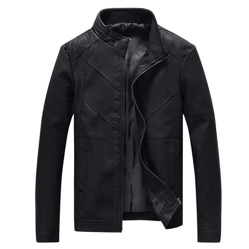 Mens Leather Jackets Autumn Winter Leather Coats Men Velvet Faux Biker Motorcycle Jacket Warm Male Outerwear