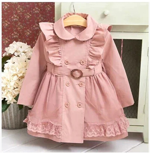 Baby Girls Windbreaker Spring Jackets For Girls Trench Coat Raincoat Kids Outerwear Coat For Girls Jacket Children Clothes