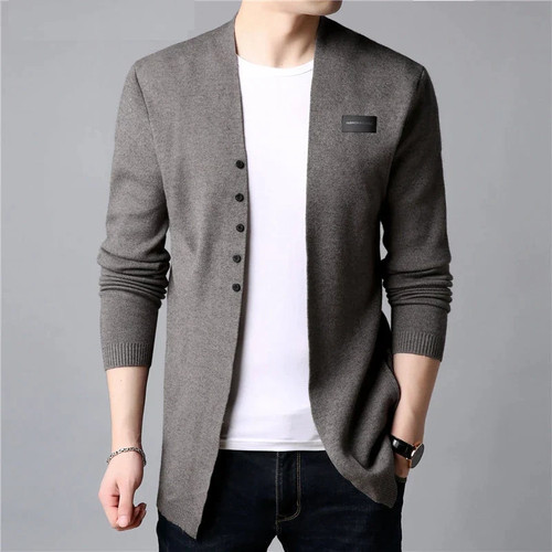Cardigan Men Casual Knitted Cotton Wool Sweater Men Clothes Autumn Winter New Mens Sweaters and Cardigans Coat