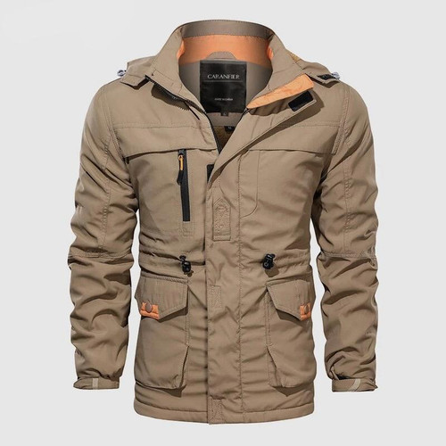 Men Hooded Jacket  Winter Cotton Bomber Coat  Collar Male Casual Air Force Flight Europ Size Jacket Windbreaker