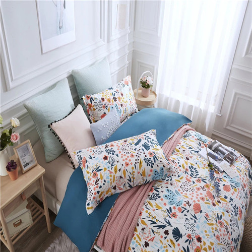 3pcs Bedding Sets Bedclothes Duvet Cover Pillow Case Quilt Cover Soft  Fashion Newest Pillowcase Colorful Flowers