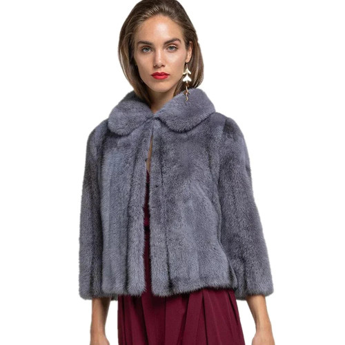 Spring Real Fur Coat Short Natural Mink Fur Coat Women Winter Coat Luxurious Dress Shawl Coat Genuine Leather Jacket