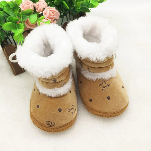 Baby 0-18 Months Girls Winter Snow Super Warm Boots Infant Solid Lace Up Lovely Comfortable Shoes New
