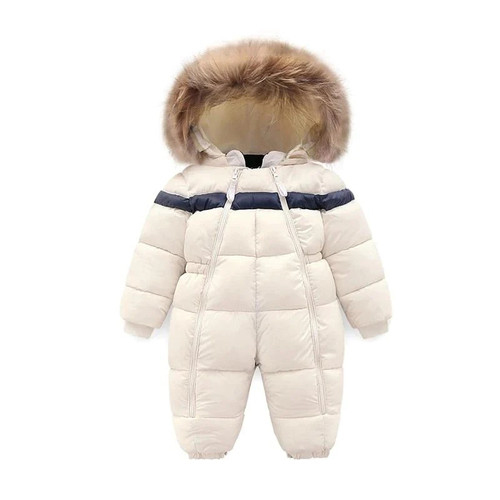 Children Winter Outwear Infant Baby Boy Girl Rompers Thicken Fur Baby Snowsuit  Super Warm Jumpsuit Toddler Outwear