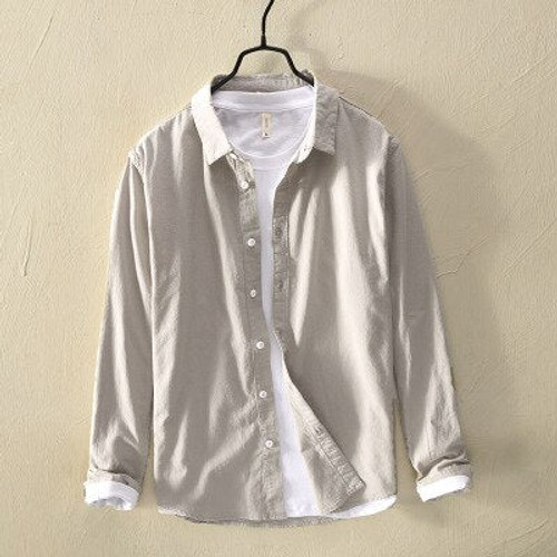 Male Social Shirt Spring New Solid French Men's Dress Shirt Brand Clothing Long Sleeve Business Shirts