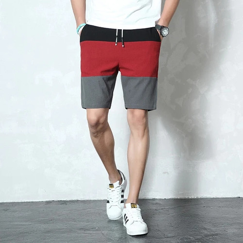 New Shorts Men Outdoors Summer Casual Beach Shorts Cotton Elastic Waist Brand Boardshorts Plus Size