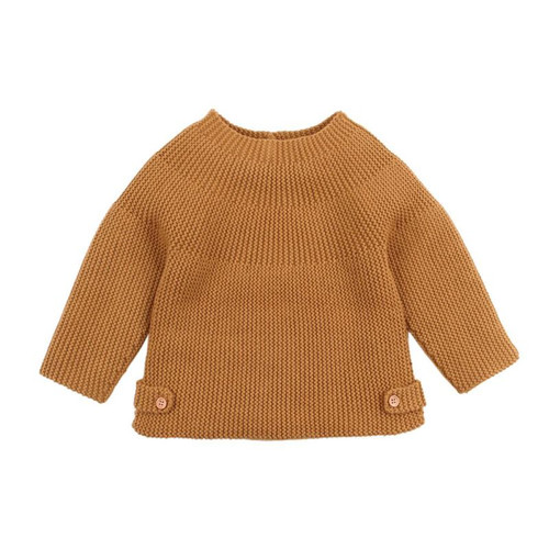 Baby Products Baby Clothes Boy Girl Sweater Autumn Baby Solid Print Cardigan Casual Cotton Knitted Outerwear Baby Coat Clothes