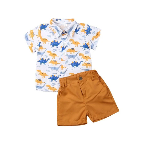 New Kids Boys Summer Clothes Toddler Gentleman T-shirt Tops Shorts Outfits 2Pcs Kids Baby Boys Casual Clothes Sets