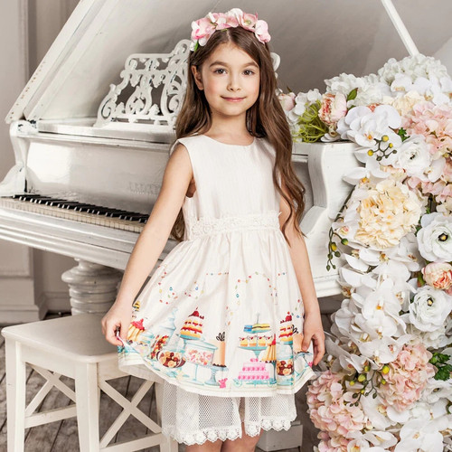 Girls Summer Dress Baby Girl Lace Princess Dress Party Clothes Kids Print Dresses For Girls Birthday 3-10 Years