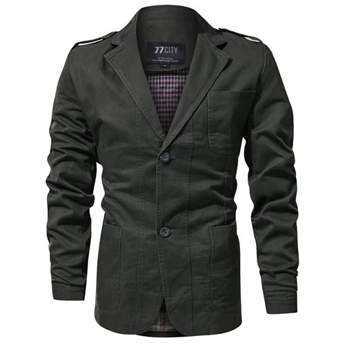 Men Jacket Slim Fit Cotton Trend Washed Jackets For Men Suits, Casual Jacket For Men Blazer